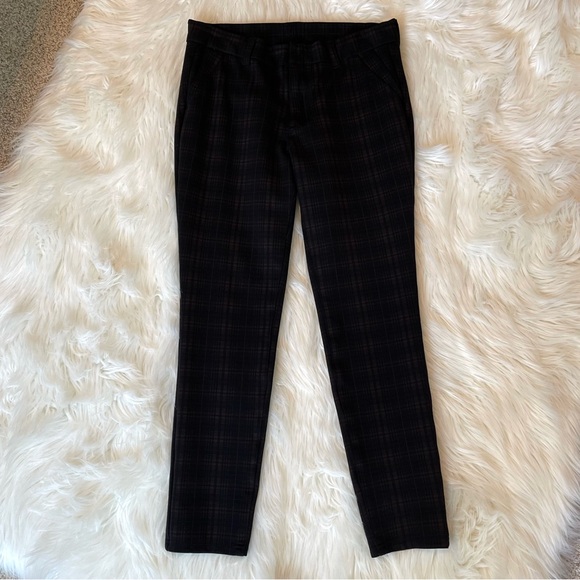 Kut From The Kloth Windowpane Plaid Diana Skinny Ankle Pants - Picture 5 of 15